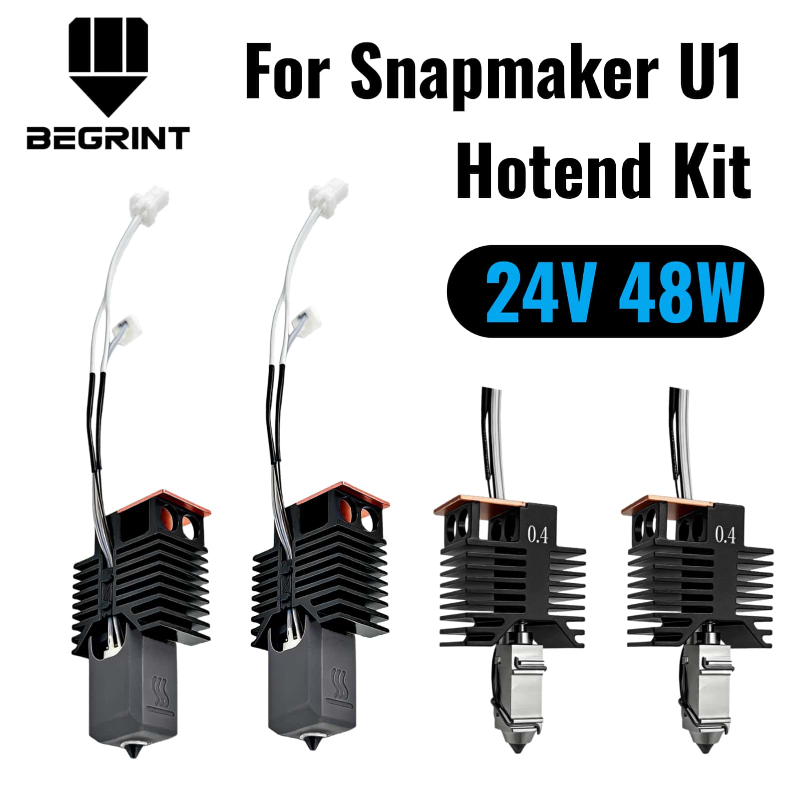High Flow Ceramic Hotend - Kit Hotend per Stampante 3D Snapmaker