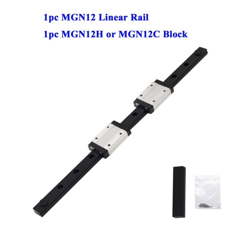 Linear Rail Mgn12H Set - Binario di guida scorrevole lineare MGN12