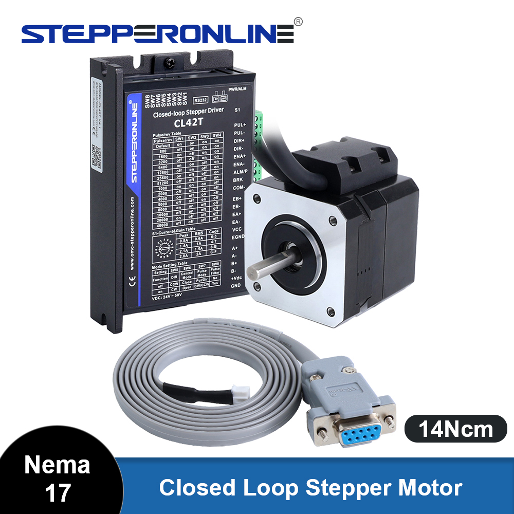 Closed Loop Stepper Motor Nema 17 - STEPPERONLINE Kit driver motore passo-passo ad