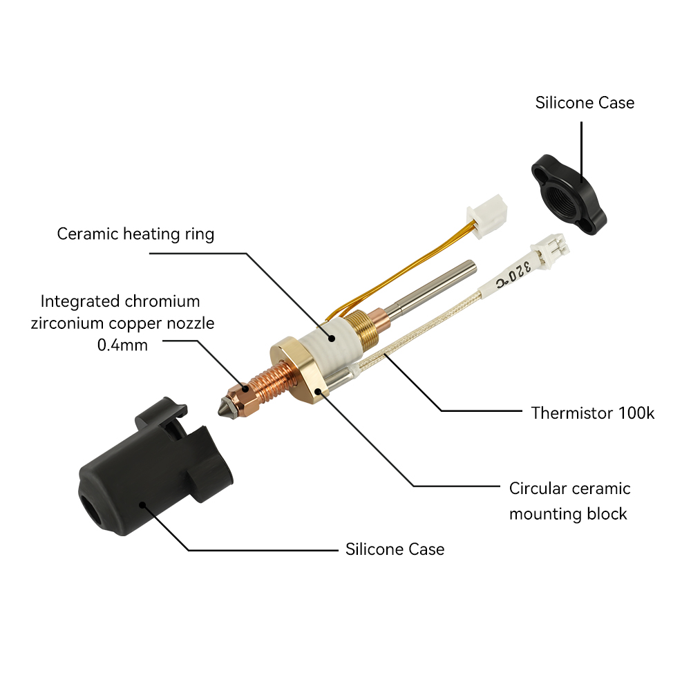 Kit Blocco Riscaldante in Cera - High Flow Ceramic Hotend recensione e prezzo