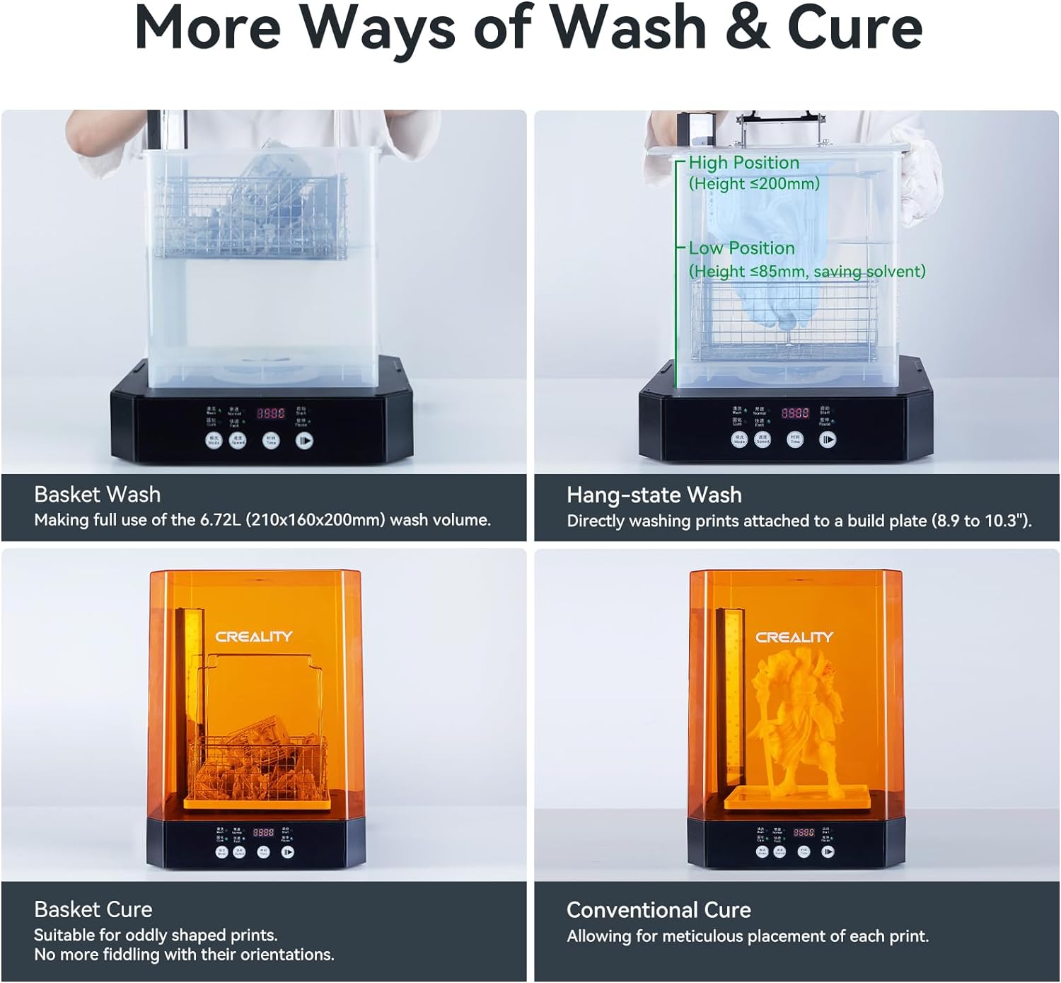 CREALITY UW-03 Macchina per La - Large Resin Wash And Cure Station recensione e prezzo