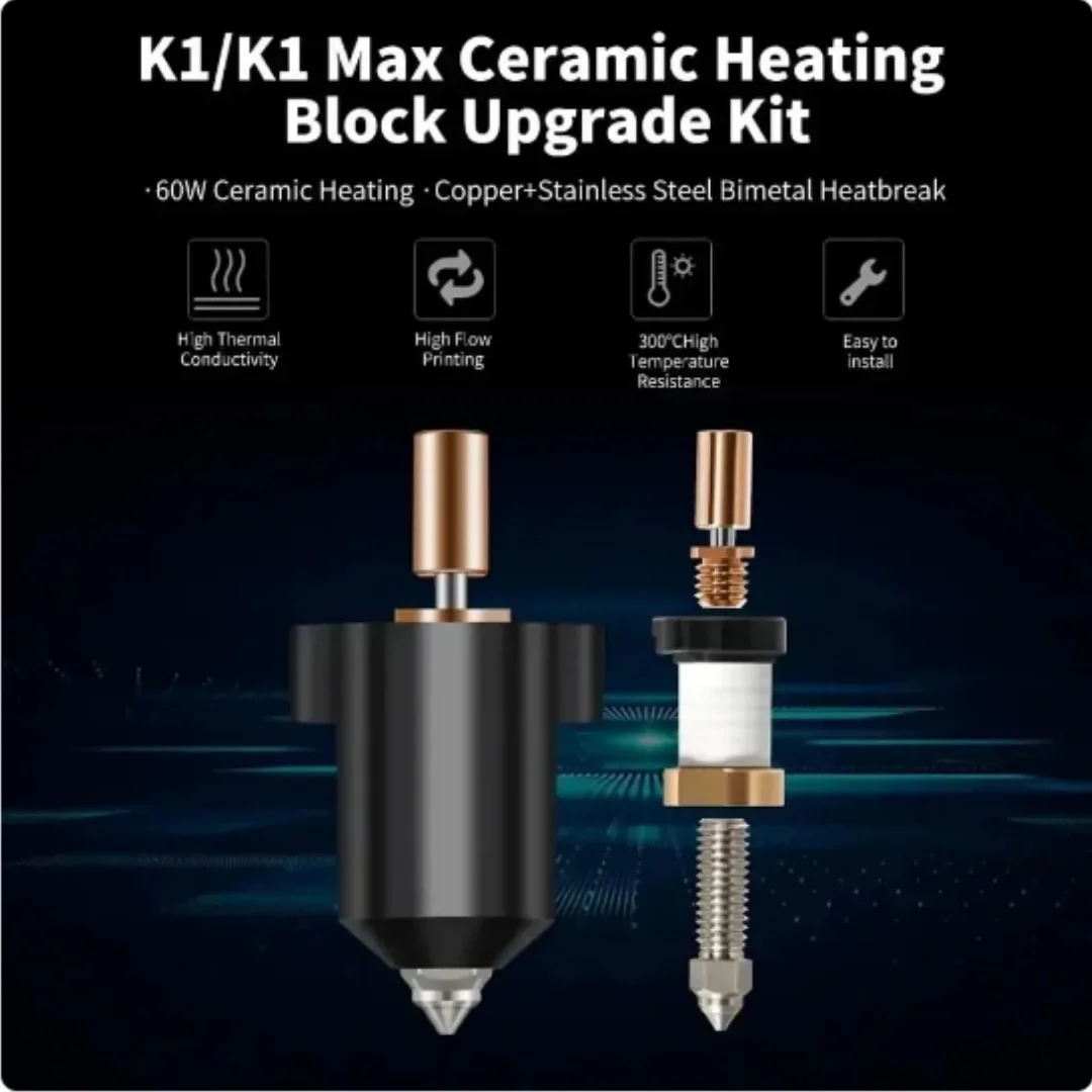 Per Creality K1 / K1 Max Hoten - High Flow Ceramic Hotend recensione e prezzo